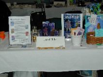 Setup at the book signing... looks pretty good, huh!